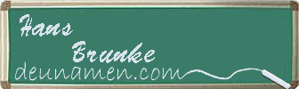 Hans Brunke Visitenkarte